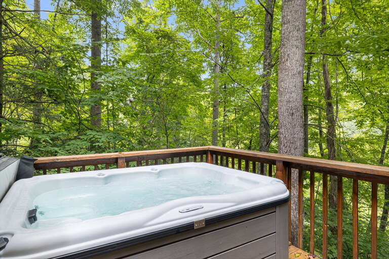 Private Hot Tub w/ Natural Wooded Surroundings