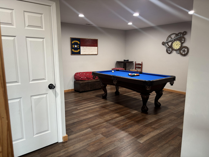 Lower Level Rec Room with Pool Table Lower Level Rec Room with Pool Table