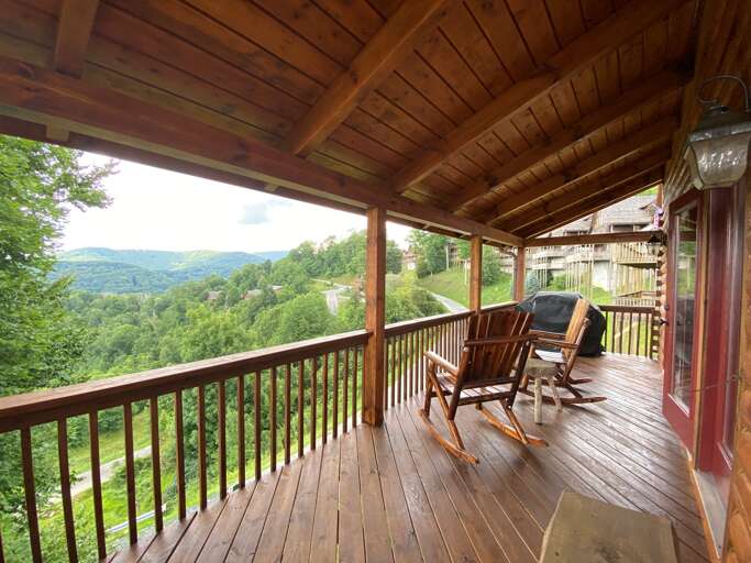 Mountain Views from Covered Deck
