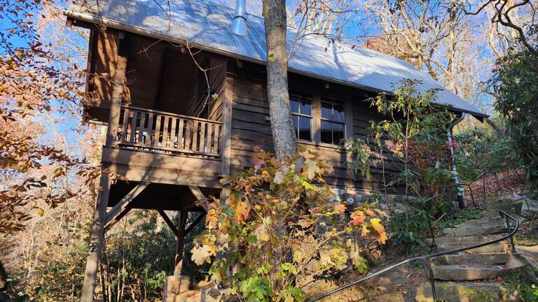 Steep Path to Blue Jay's Cabin