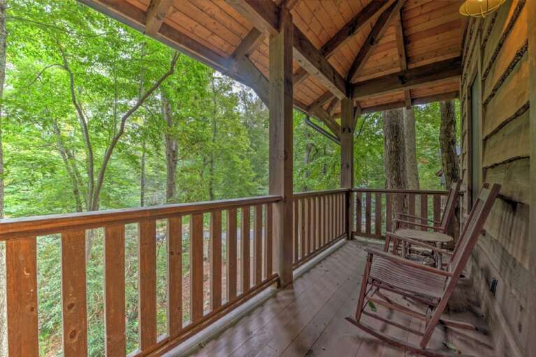 Cardinals Cove Covered Deck - Summer