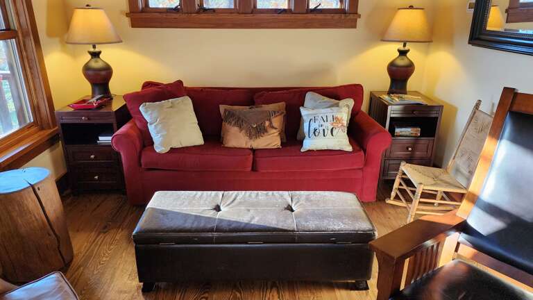 Living Area w/ Rustic Furnishings