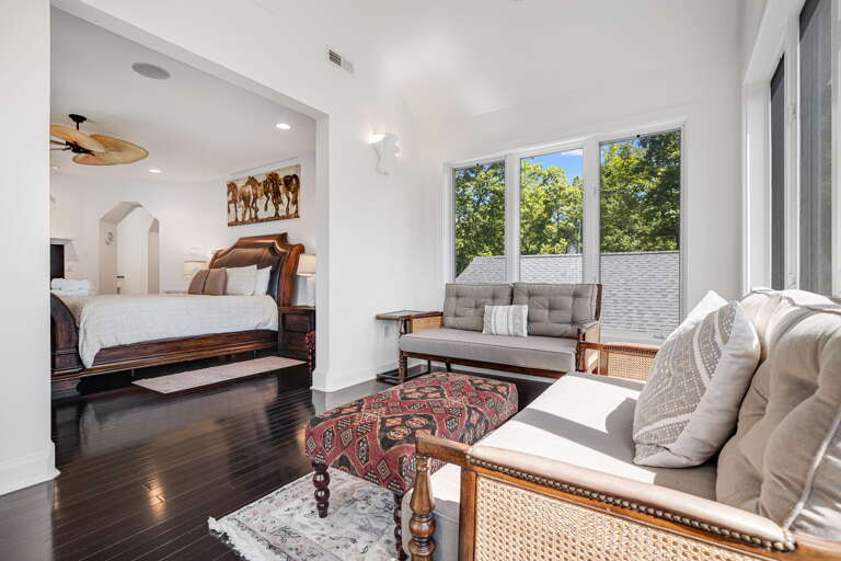 Main Suite/Bedroom Two - King Bed w/ Adjoining Sitting Room