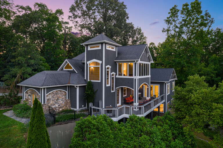Waterfall Manor At Twilight