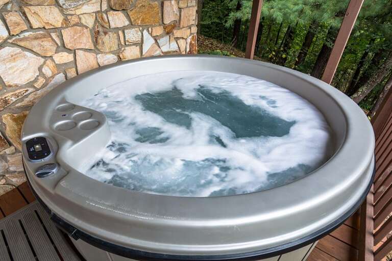 Take a Soak in the Bubbly Hot Tub