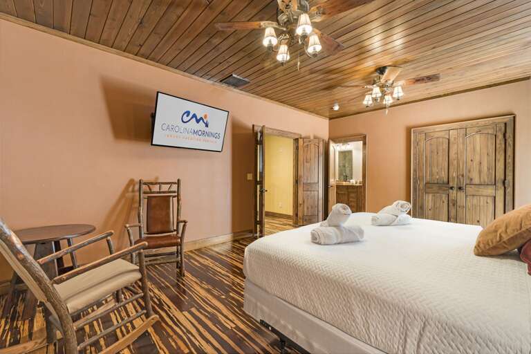 Main Suite/Bedroom Three - King Bed w/ Smart TV & Attached Shower Bath