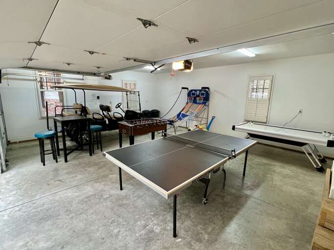 Foosball, Air Hockey, Ping Pong & Basketball Game (The Golf Cart is Available as an Optional Add-on)