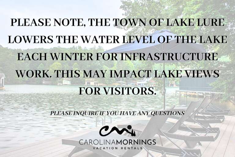 Lake Lure Disclaimer