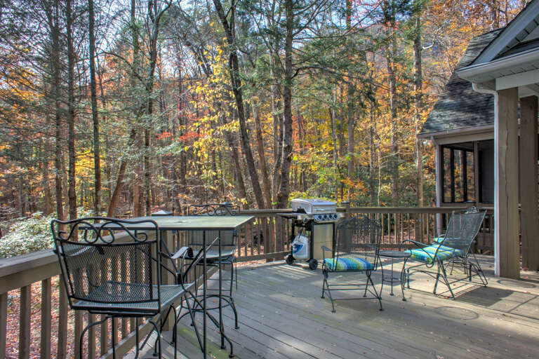 Deck with Grill and Seating Area