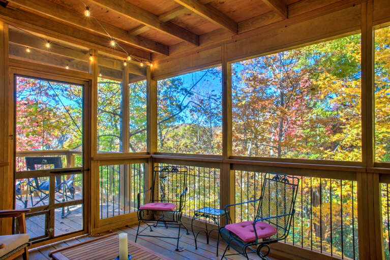 Covered Deck with Outdoor Seating