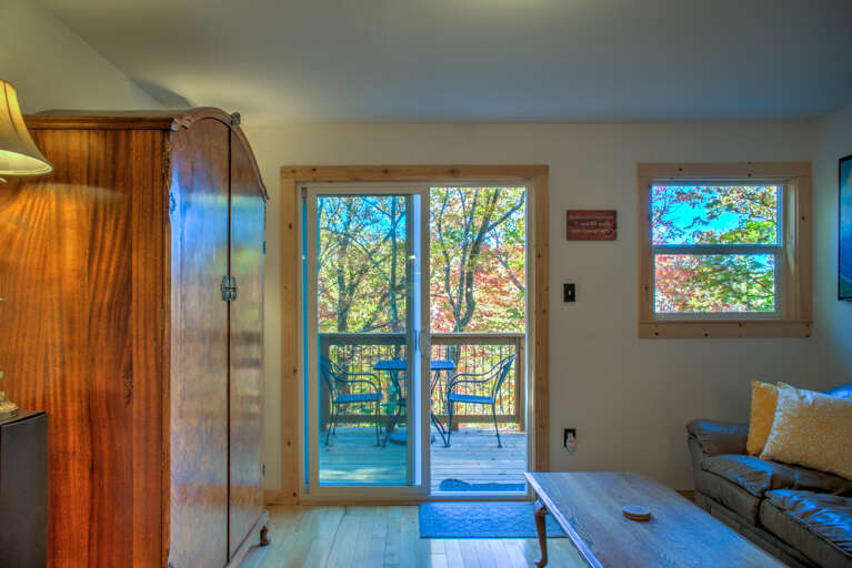 Living Area with Deck Access