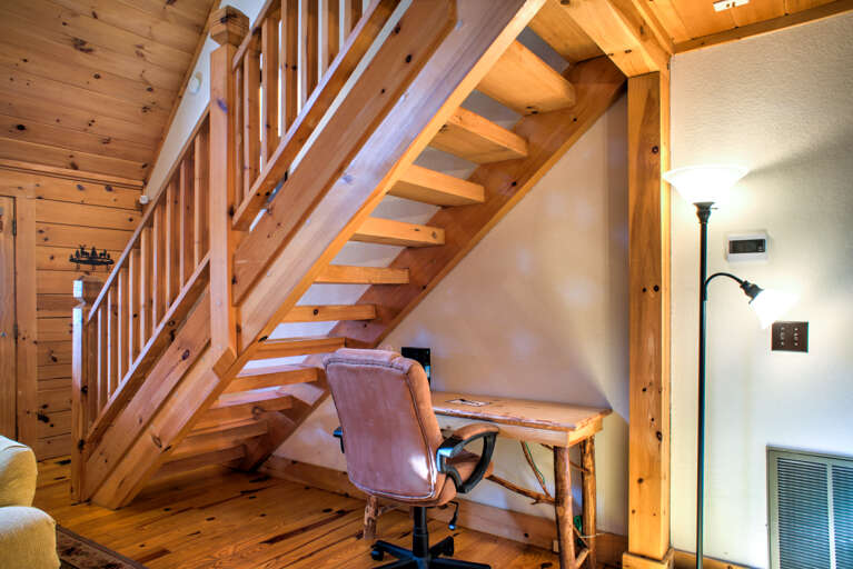 Office Space & Stairs to Upper Level