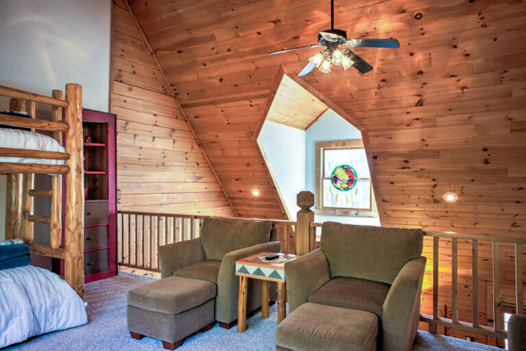 Seating Area and Bunk Beds