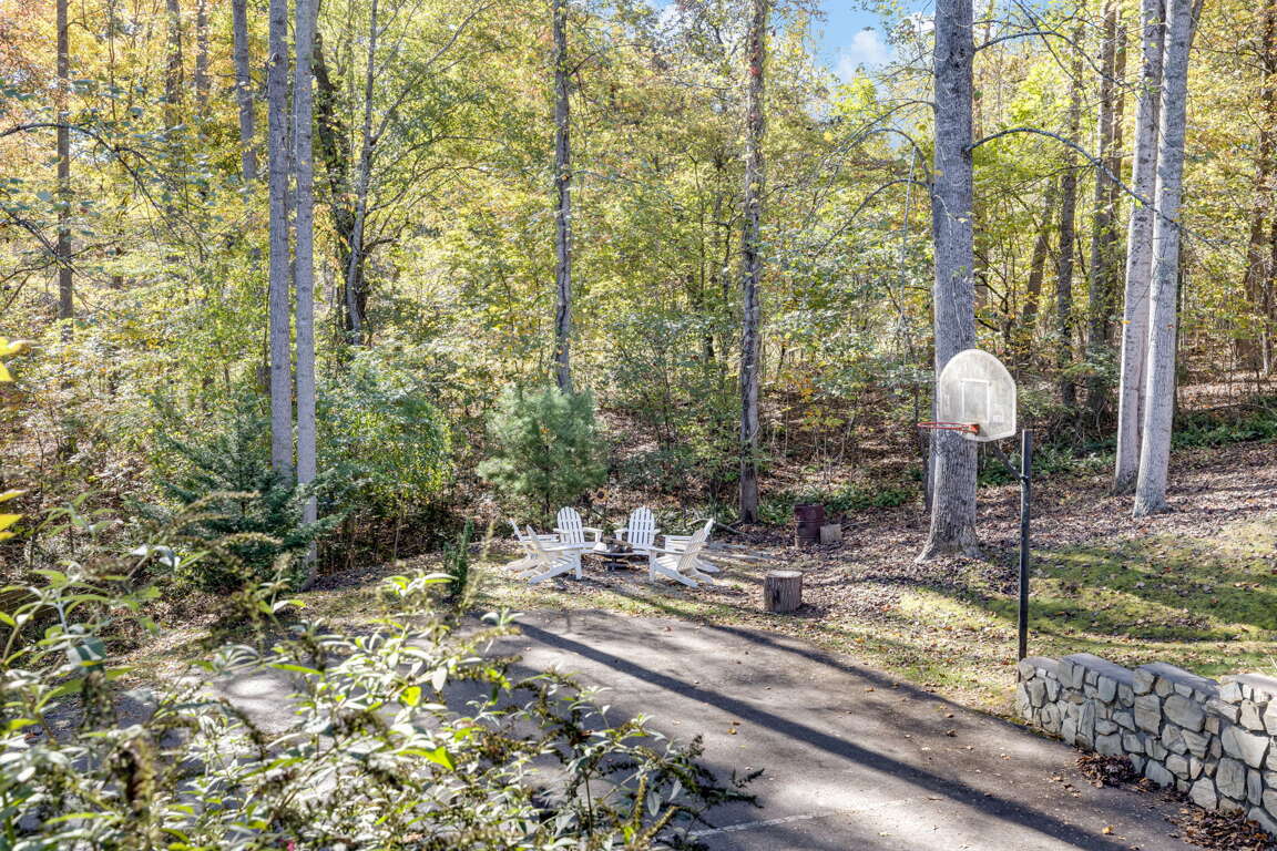 Basketball and Path To Fire Pit Basketball and Path To Fire Pit