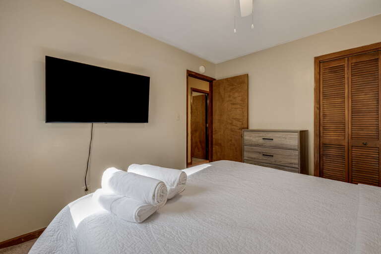 Bedroom Three - Queen Bed w/ Smart TV