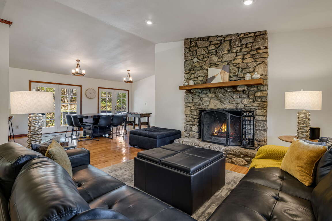 Main Level - Living Area w/ Wood Burning Fireplace Main Level - Living Area w/ Wood Burning Fireplace