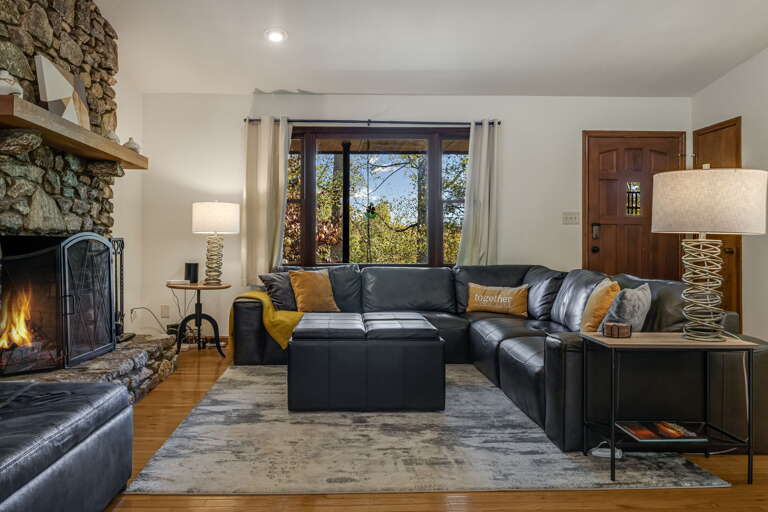 Main Level - Living Area w/ Wood Burning Fireplace Main Level - Living Area w/ Wood Burning Fireplace