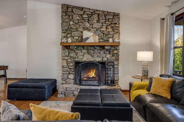 Main Level - Living Area w/ Wood Burning Fireplace Main Level - Living Area w/ Wood Burning Fireplace