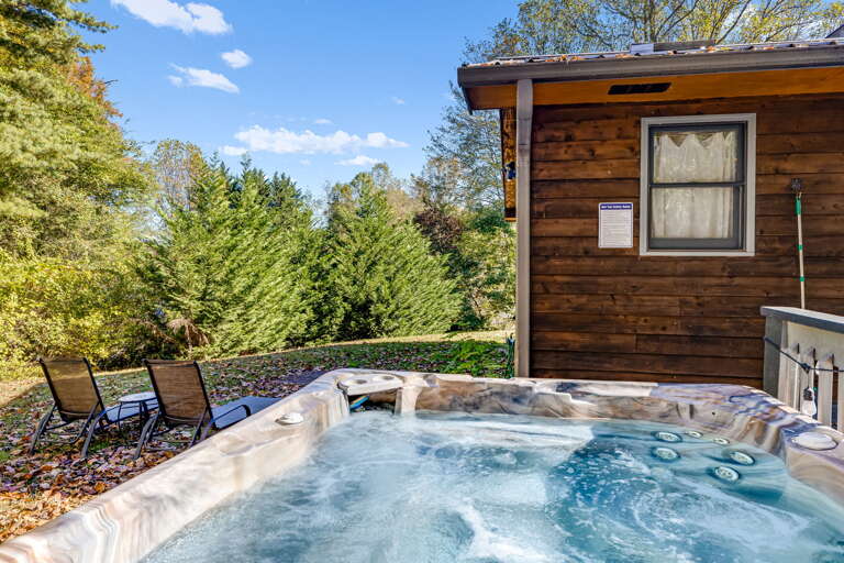 Private Bubbling Hot Tub Private Bubbling Hot Tub