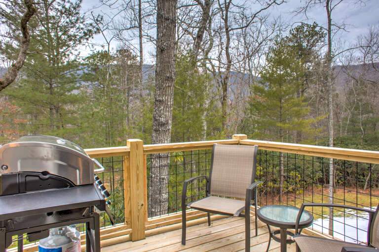 Deck with Outdoor Seating and Grill