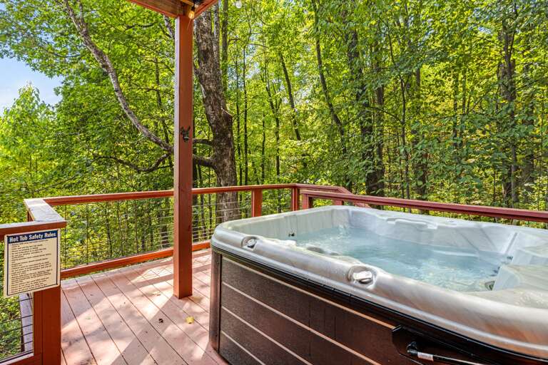 Soak In the Hot Tub After Your Mountain Adventures
