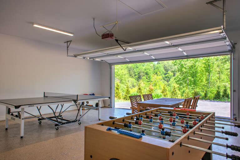 Recreational Room in Garage