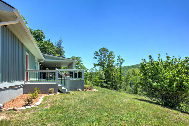 Backyard and Deck Entrance