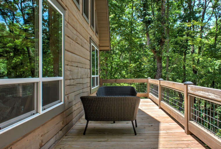 Seating Area with Wooded Surroundings
