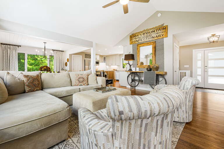 Main Level - Living Area w/ Unique Decor