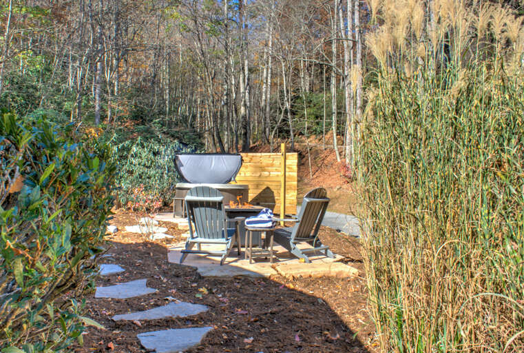 Path to Hot Tub and Gas Fire Pit