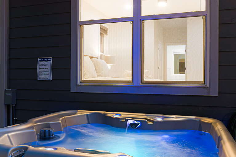 Soak In the Spa-Style Hot Tub