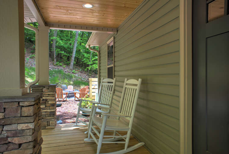 Front Porch with Rocking Chairs