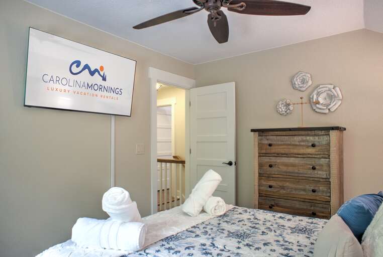 Bedroom Three - Queen Bed w/Smart TV