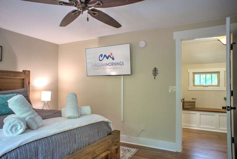 Bedroom Three - Queen Bed w/ Smart TV