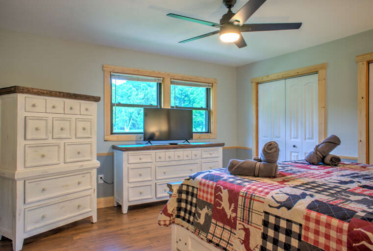 Bedroom One - King Bed w/ Smart TV