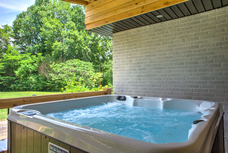 Indulge in Blissful Relaxation in the Bubbly Hot Tub
