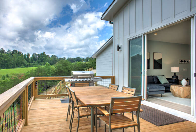 Fire Up the Grill on the Deck Outside!