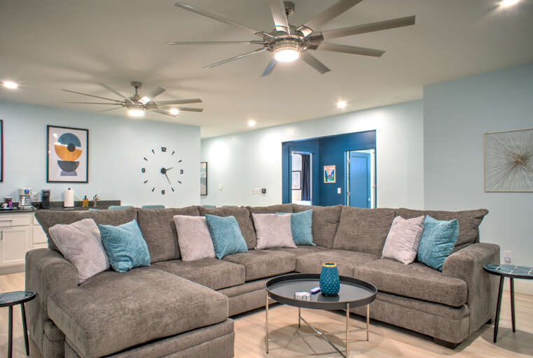 Lower Level Living Area w/ Kitchenette