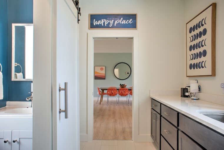 Laundry Area to Main Living Area
