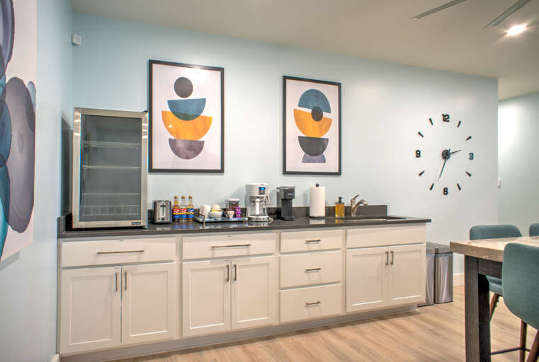 Lower Level Living Area Kitchenette