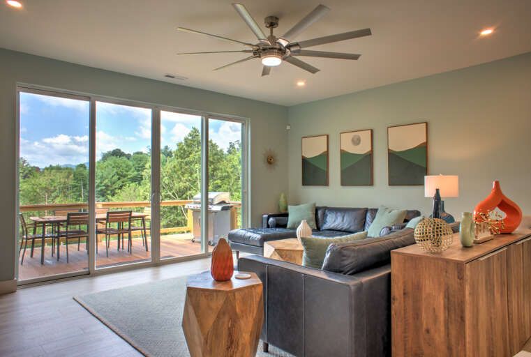 Main Level - Living Area w/ Deck Access