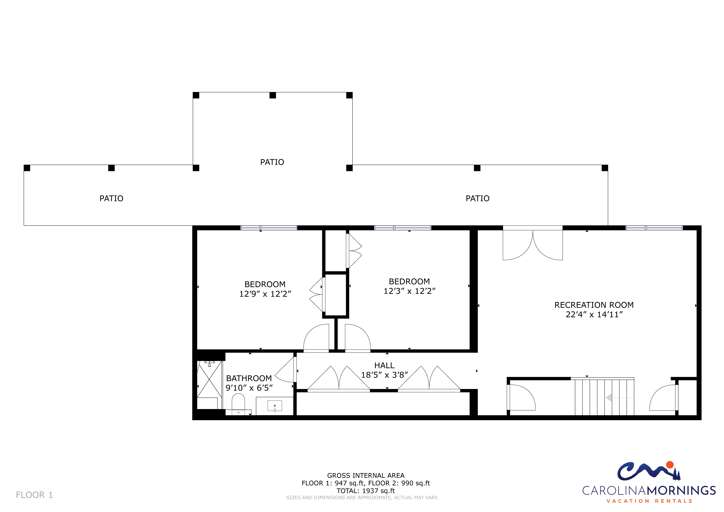 Bent Creek Retreat Floorplan
