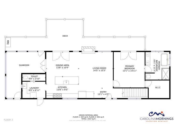 Bent Creek Retreat Floorplan