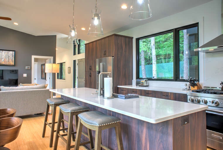 Main Level - Chef's Kitchen w/ Breakfast Bar Seating