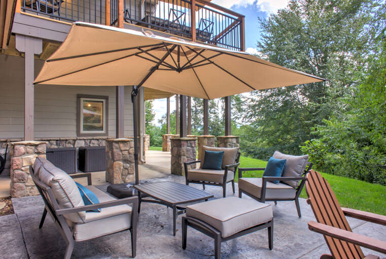Shaded Patio Seating
