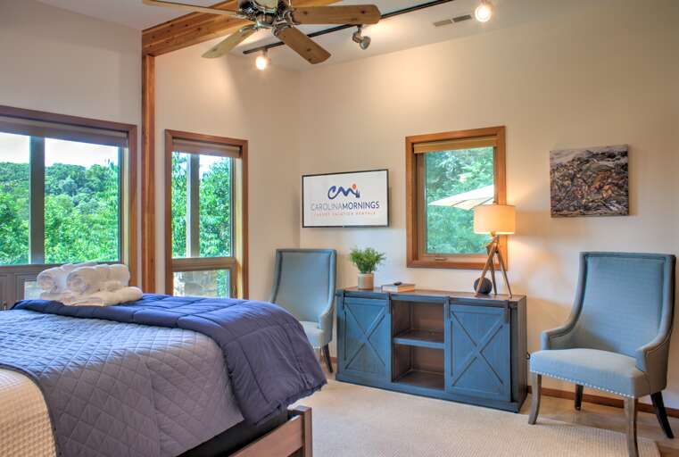 Bedroom Two - Queen Bed w/ Smart TV