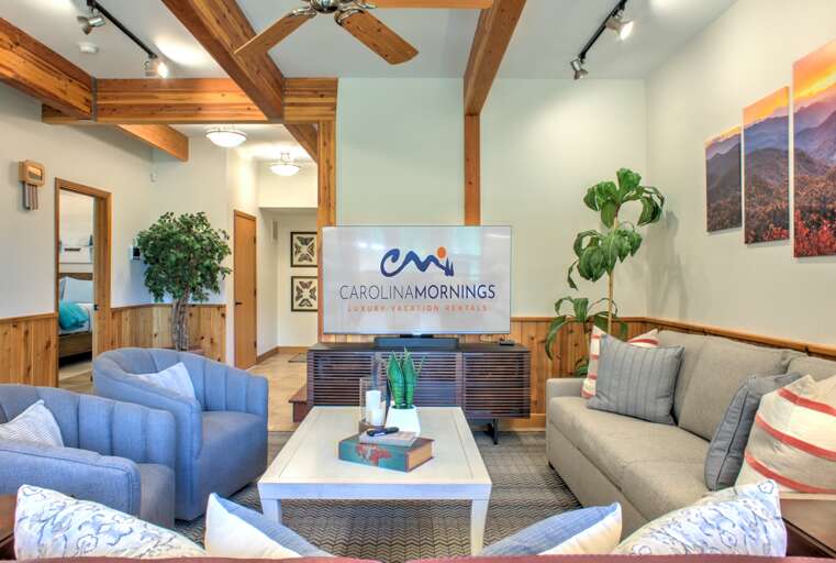 Lower Level Living Area w/ Smart TV