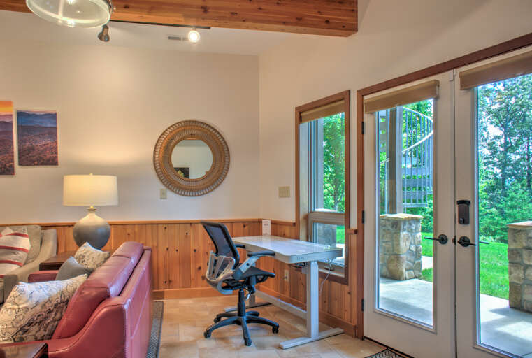 Desk for Remote Work & Patio Access