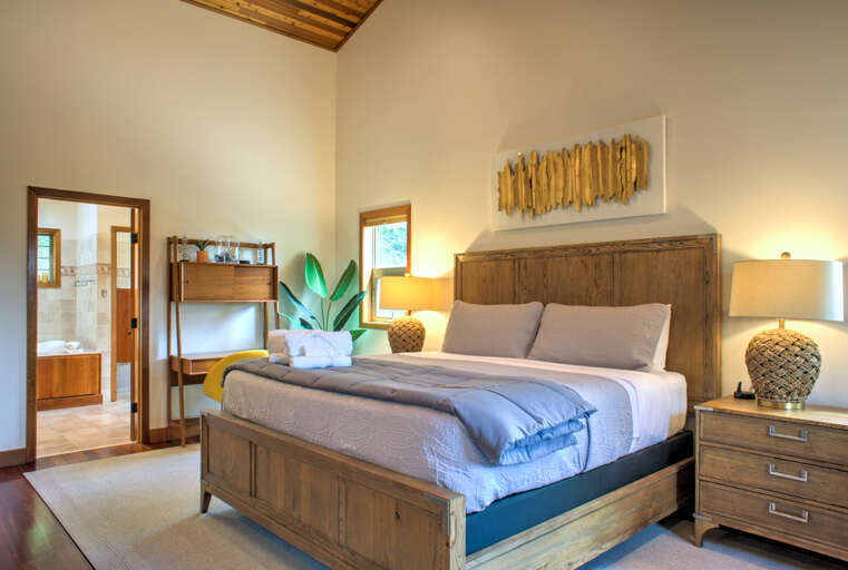 Main Suite/Bedroom One - King Bed, attached Full Bath Main Suite/Bedroom One - King Bed, attached Full Bath