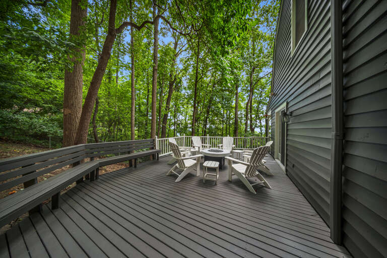 Deck w/ Beautiful Wooded Surroundings